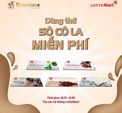 CHƯƠNG TRÌNH “DÙNG THỬ” SÔ CÔ LA TẠI CÁC HỆ THỐNG SIÊU THỊ LOTTE MART